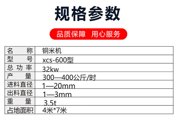 铜线破碎机参数